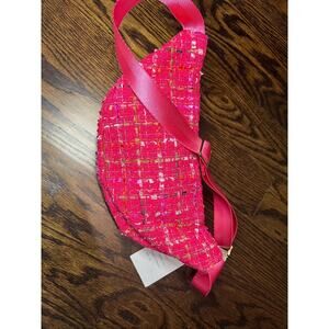 Generation Love Pink Tweed Belt Bag